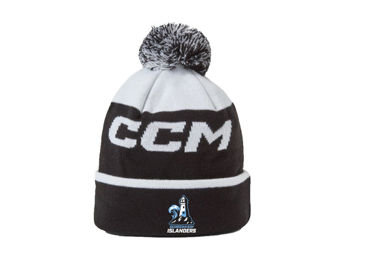 CCM Polar Fleece Lined Pom Toque - ADULT/YOUTH